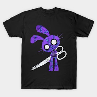 scissor halloween doll purple T-Shirt